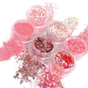 Iridescent Pink Glitter & Jewel Stack / Cotton Kandi / Festival, Gift, Kid / NIB